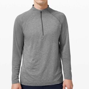 Lululemon Vent Tech Quarter Neck Grey Heathered Pullover Size Small